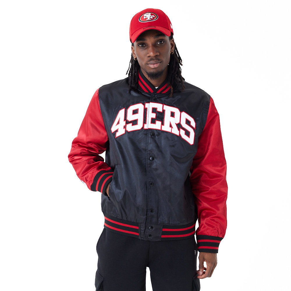 San Francisco 49ers Satin New Era NFL Bomber Jacket