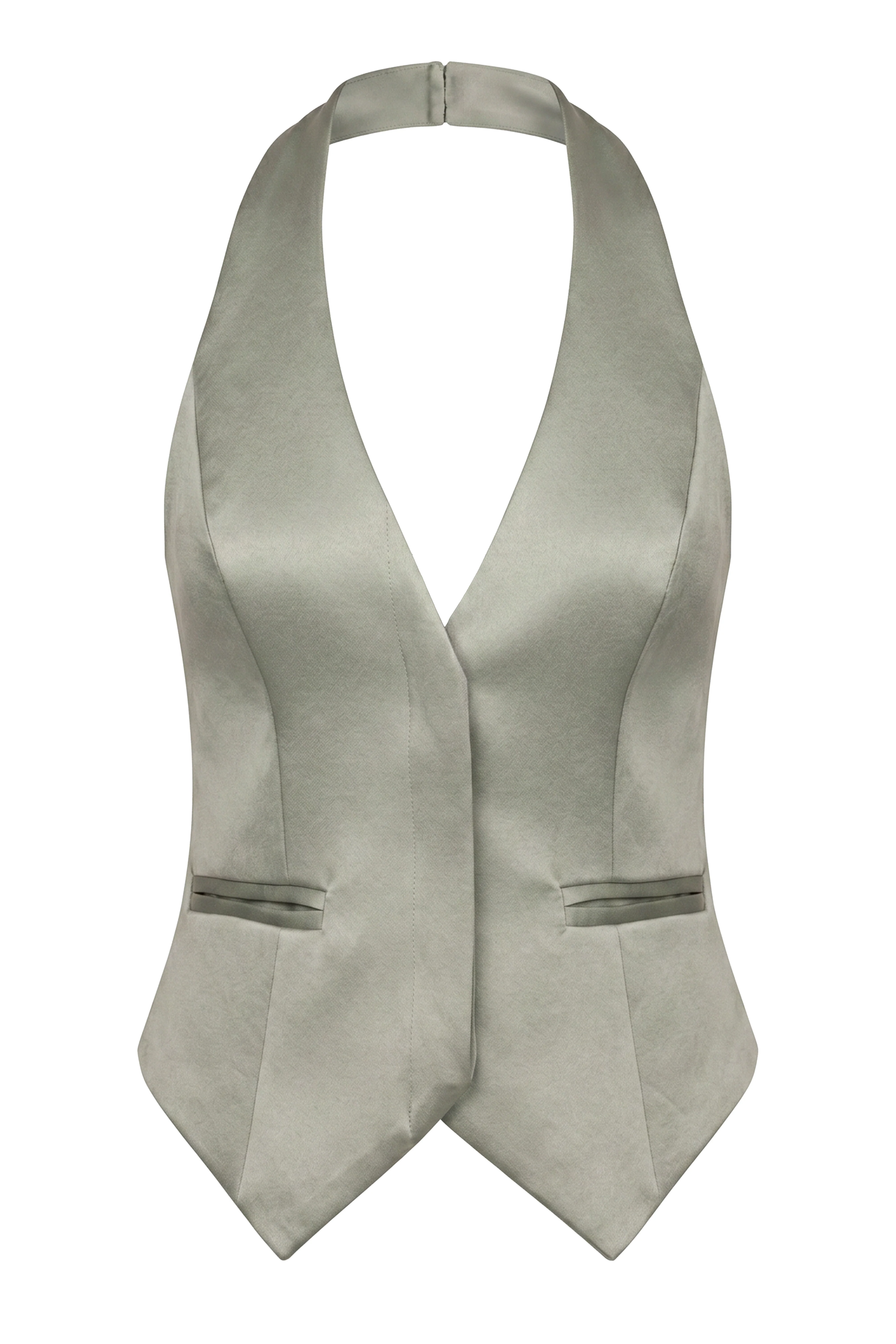 Sage City Nights Satin Vest