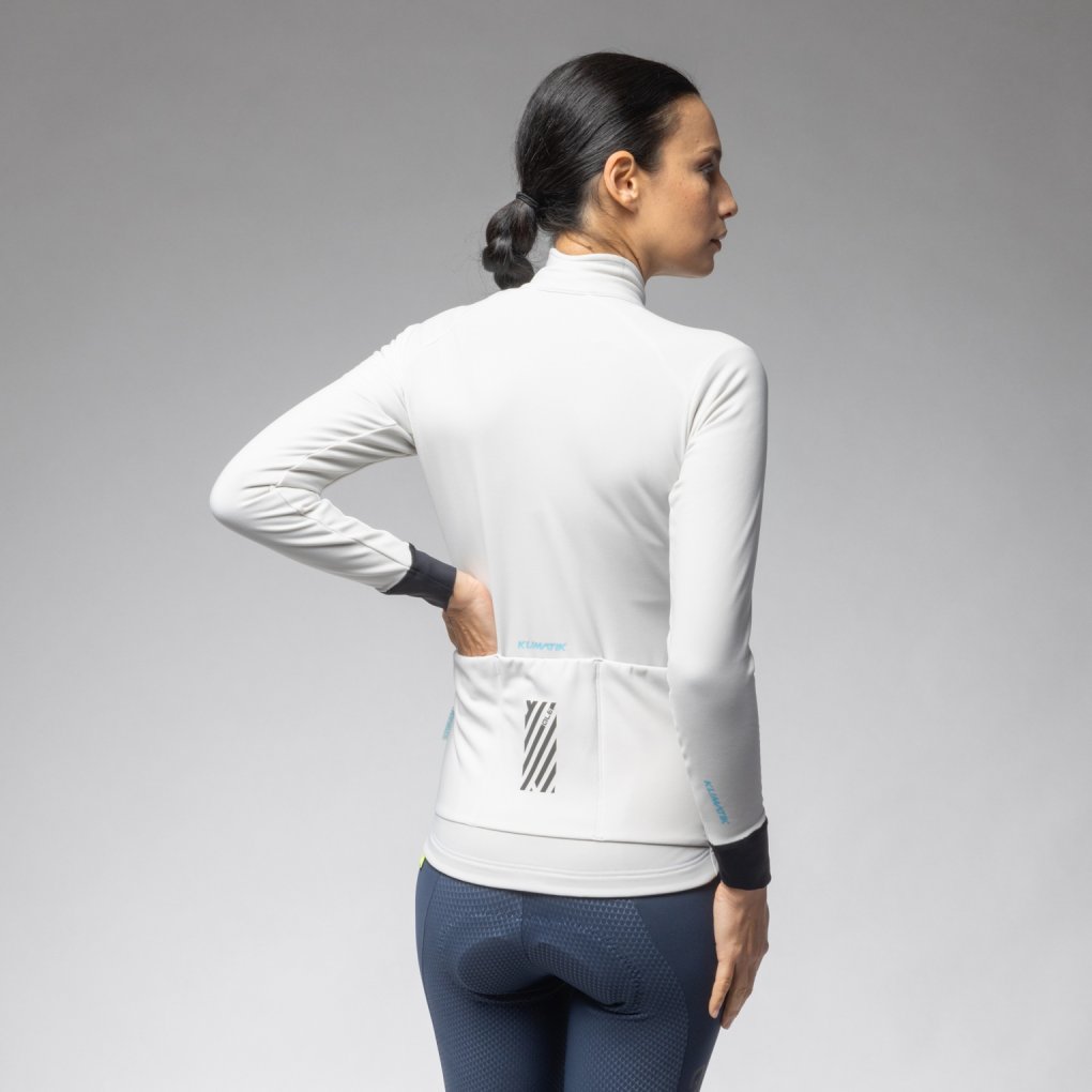 Alé KLIMATIK K-IDRO Water-Repellent Long Sleeve Jersey Women - stucco