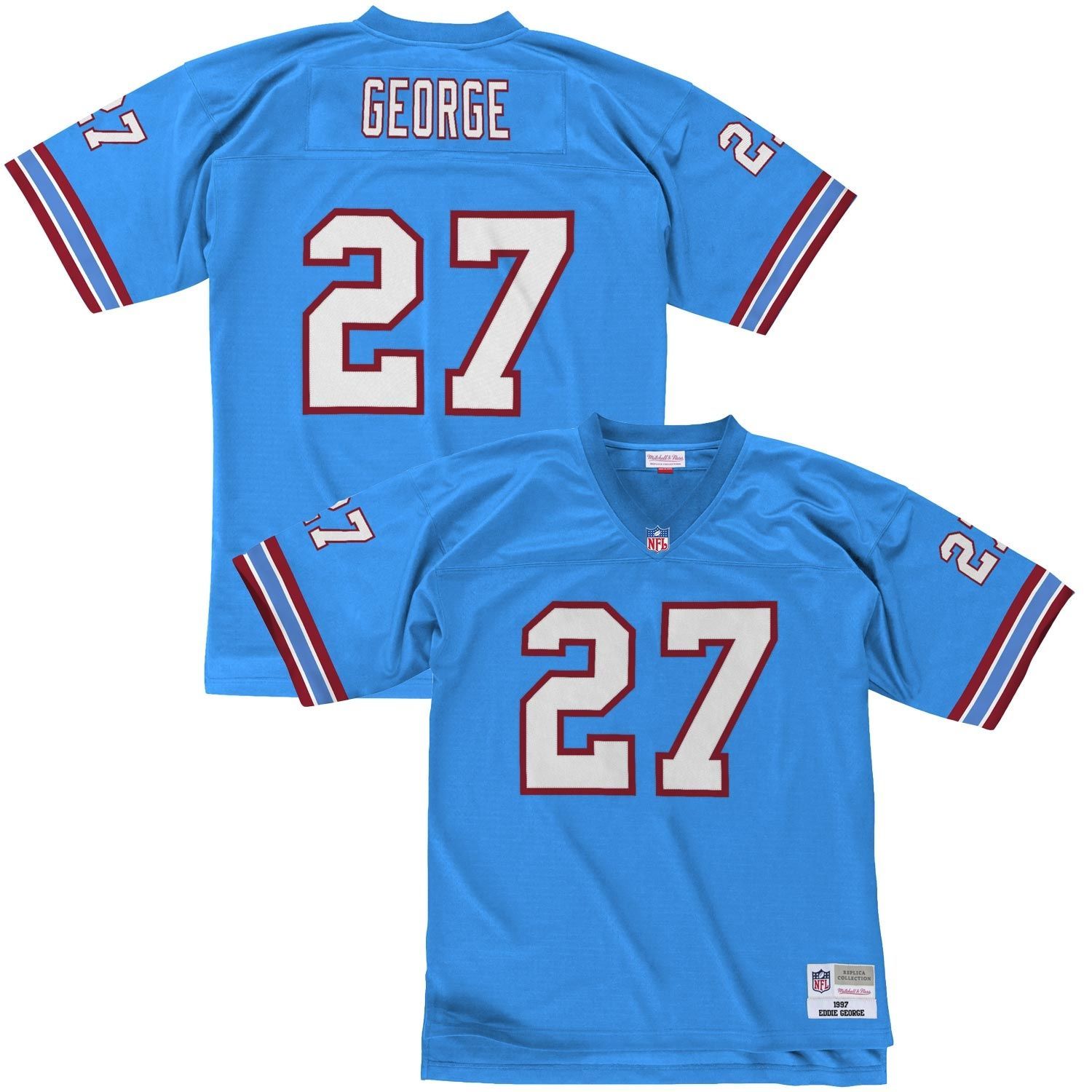 Eddie George #27 Tennessee Oilers Legacy Throwback NFL Jersey