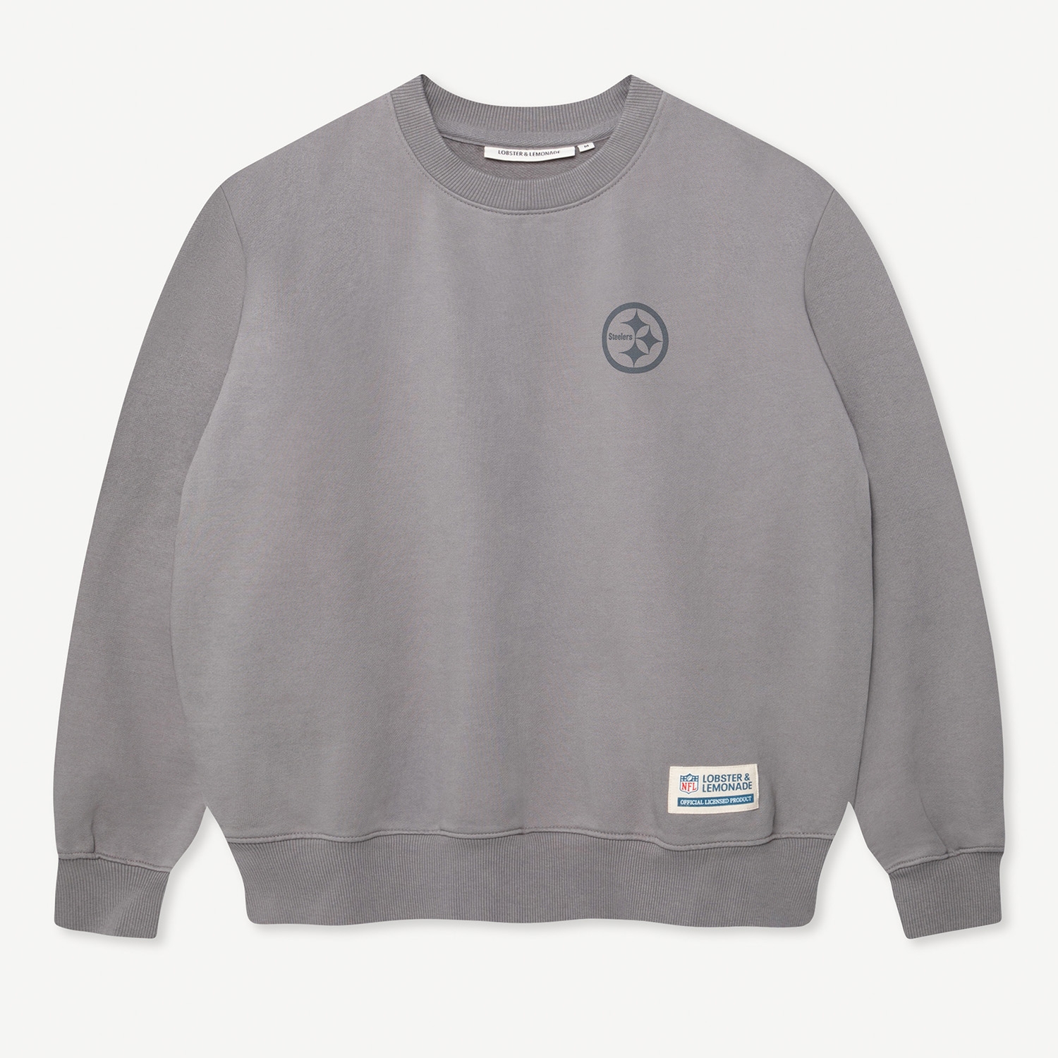 Pittsburgh Steelers L&L '96 Classics NFL Crew Sweater Gray