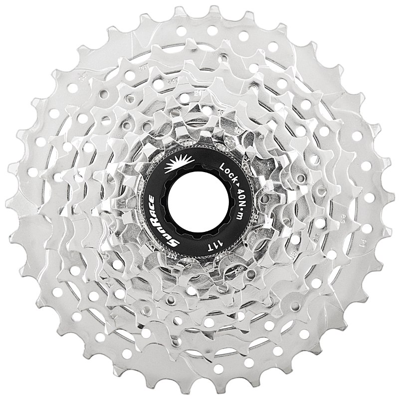 SunRace CSM96 Cassette 9-speed - metallic silver