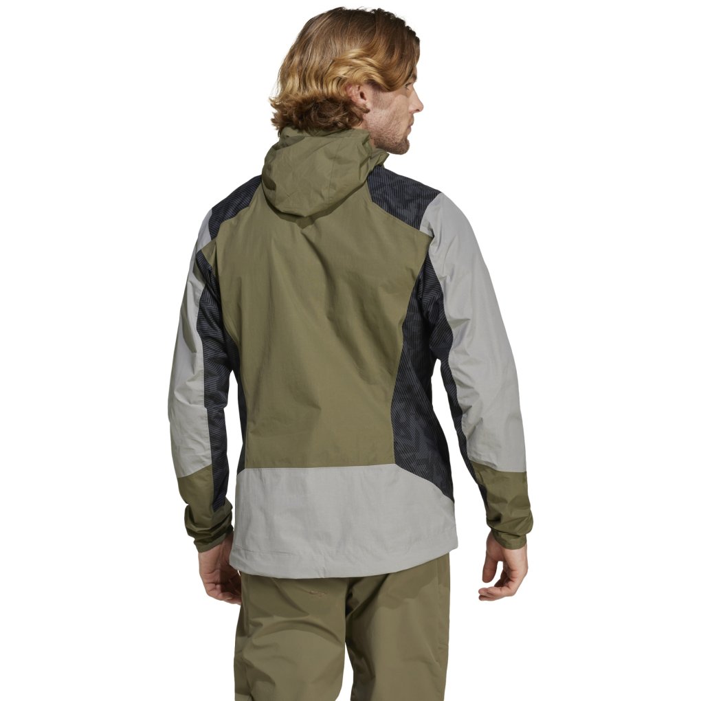 adidas TERREX Xperior Hybrid RAIN.RDY Rain Jacket Men - solid grey/olive strata/carbon IW8876