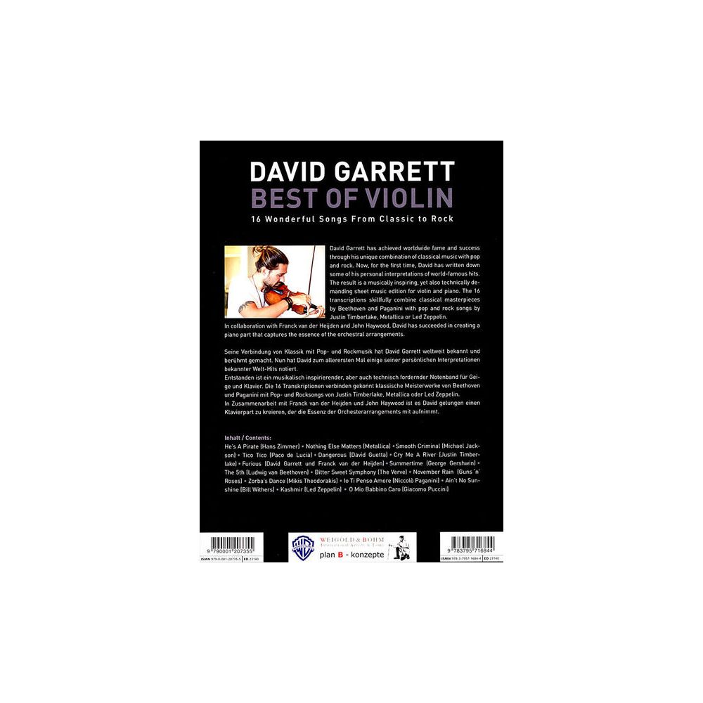 Schott David Garrett Best Of Violin – Thomann Ireland