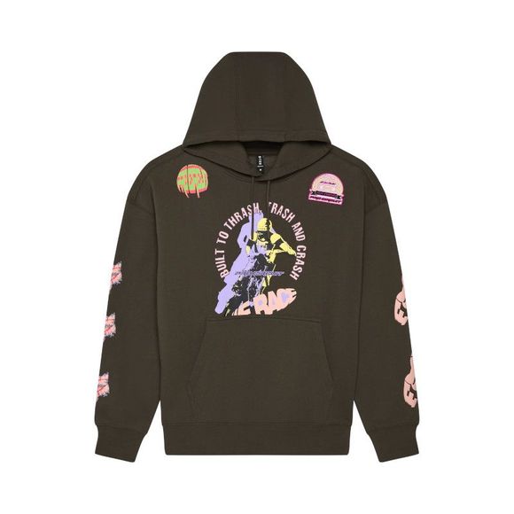 Fox Pro Circuit Oversized Fleece Po Sweatshirt - GreenRef: FX5225
