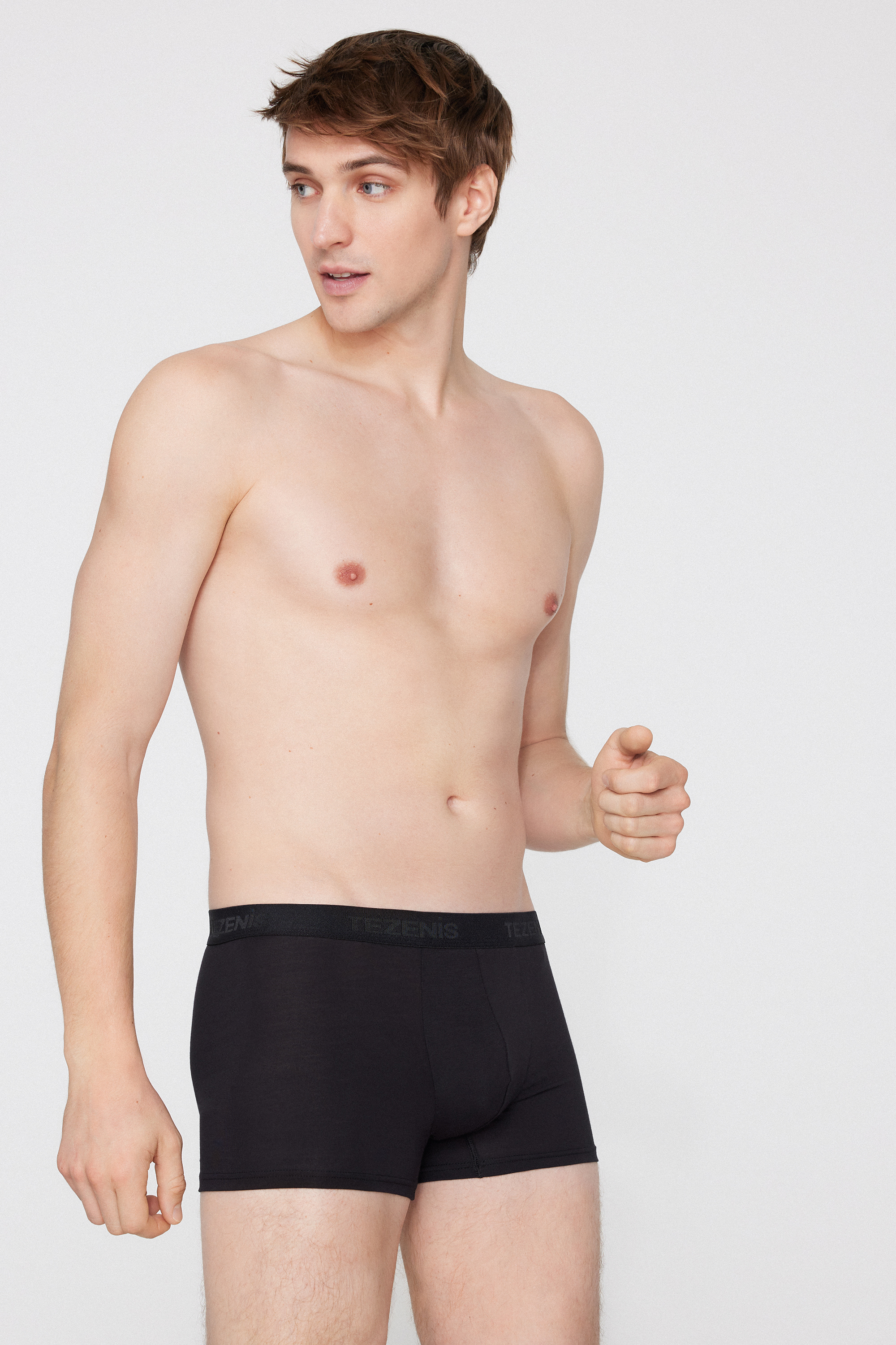 Stretch Viscose Boxers with Logo Elastic