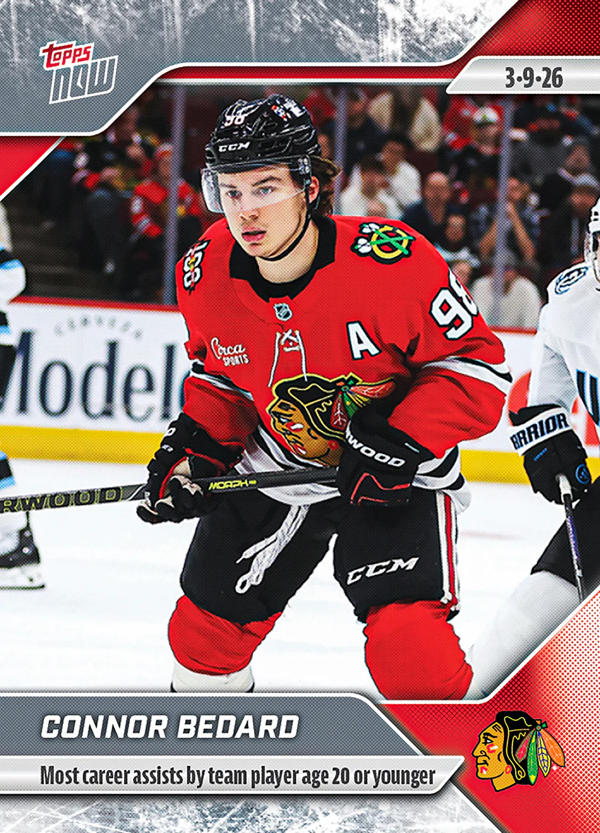 Connor Bedard - 2025-26 NHL Topps NOW® - Sticker # 119 Pack - PR: 540