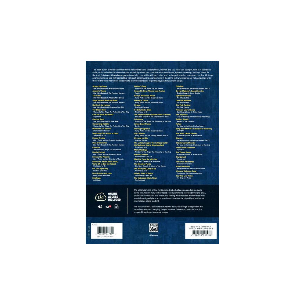 Alfred Music Publishing Ultimate Movie Solos Cello – Thomann Ireland