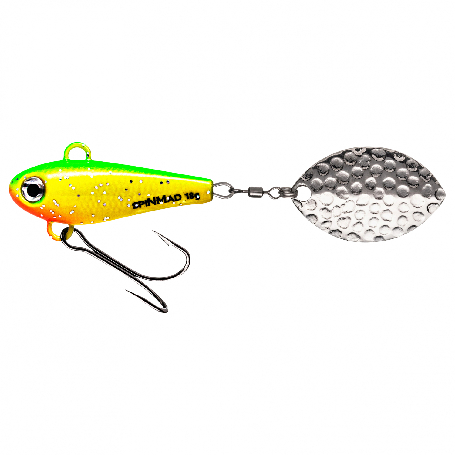 SpinMad Lead Head Spinners Originals (Green Lemon, 18 g)