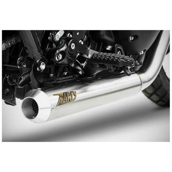 Zard Complete Low cross Stainless Steel Exhaust Line - Black Stainless TipRef: ZAD00801A / ZTP079S00SSR-B