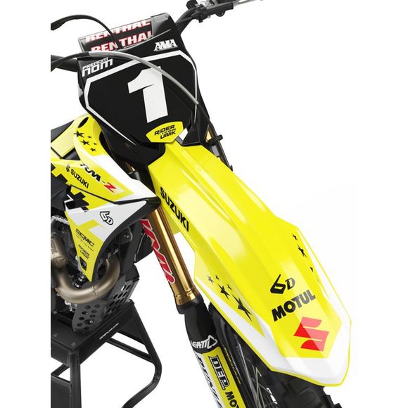 RiderUnik ROOK deco kit - Black / YellowSUZUKI 250 RM-Z 250 - 2010 - 2017Ref: ru1224 / suz-rook-6