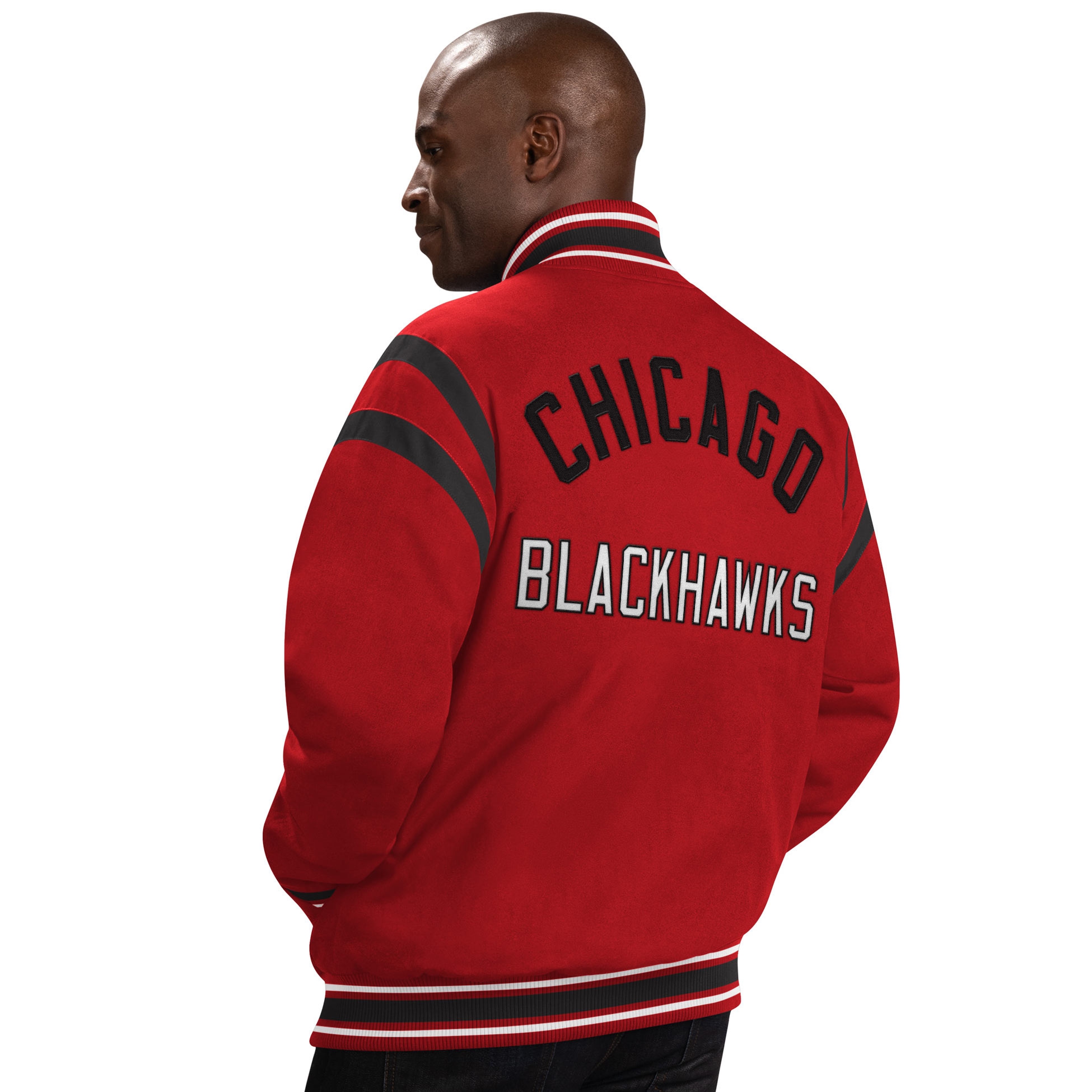 Chicago Blackhawks G-III Tailback NHL Varsity Jacket Red