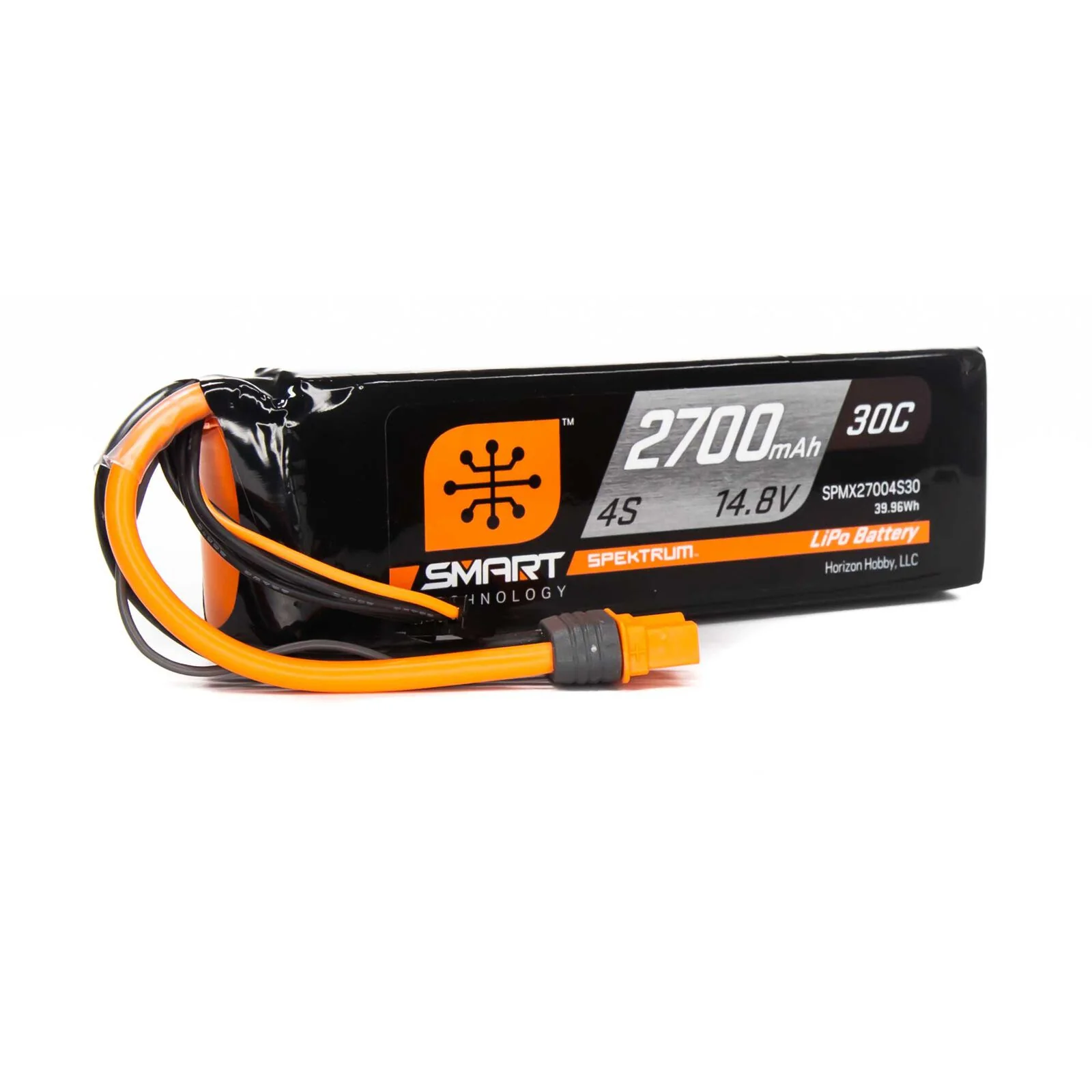11.1V 4000mAh 3S 30C Smart G2 Hardcase LiPo Battery: IC5, Spektrum, SPMX-1088