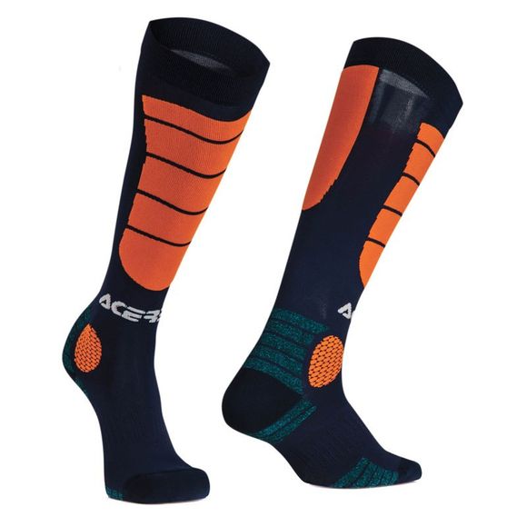 Acerbis MX IMPACT BLUE FLUO ORANGE MX Socks - Blue / OrangeRef: AE1181