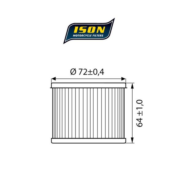 Ison 133 ELEMENT Oil Filter Original TypeRef: ISON 133