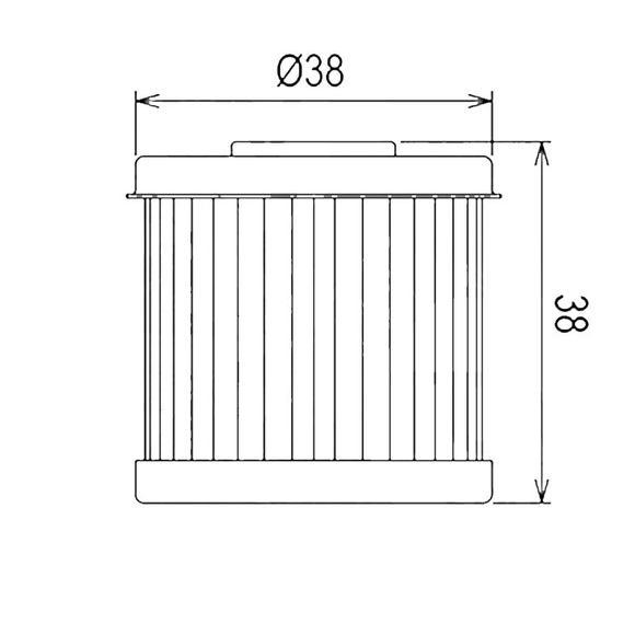 Filtre à huile HifloFiltro HF167 Type origineRef : HF0724 / 07120265