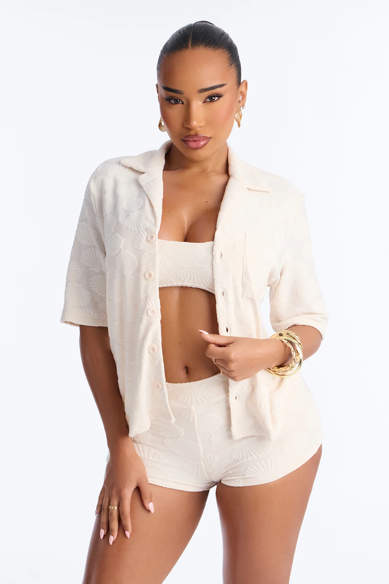 Coastline Clean 3 Piece Bikini Set - Tan