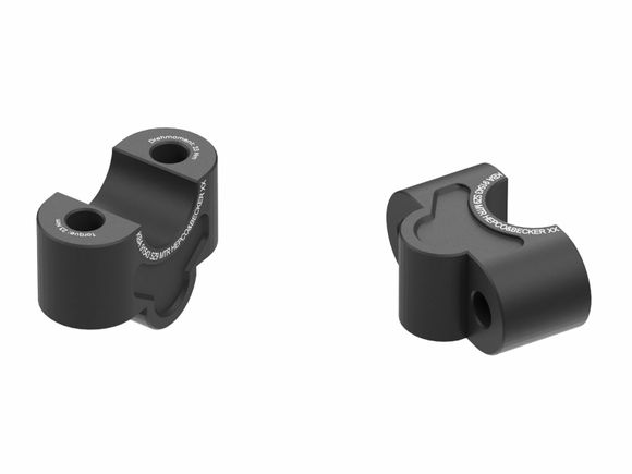 Hepco & Becker 25 mm handlebar riser - blackRef: HBE02841A / 42352529 25 01