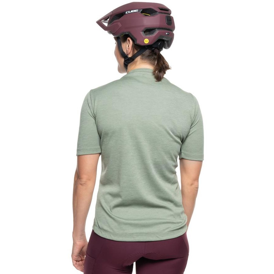 CUBE Gravel Short Sleeve Jersey Women - green