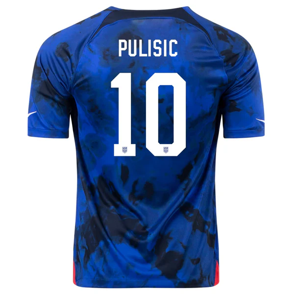 United States Christian Pulisic Away Jersey 22/23 (Bright Blue/White)