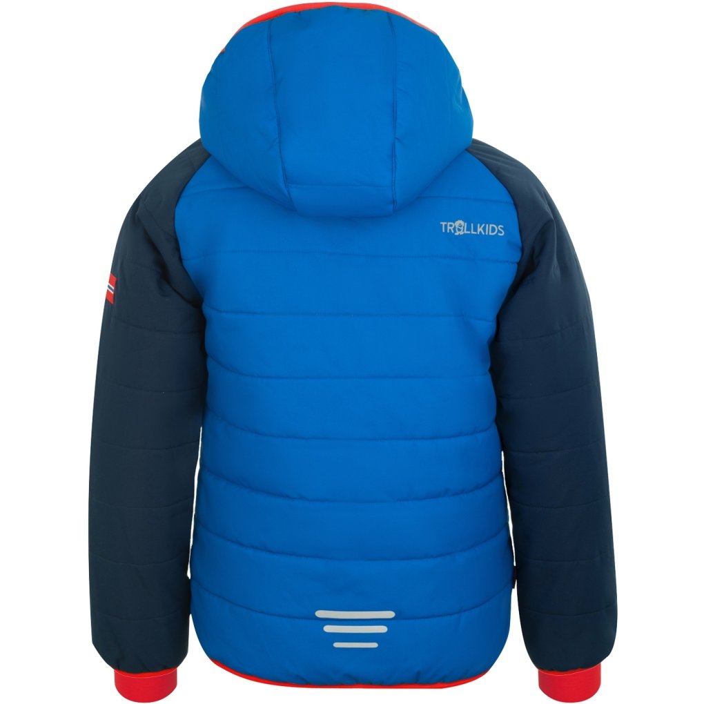 Trollkids Hafjell PRO Snow Jacket Kids - Navy/Medium Blue/Red