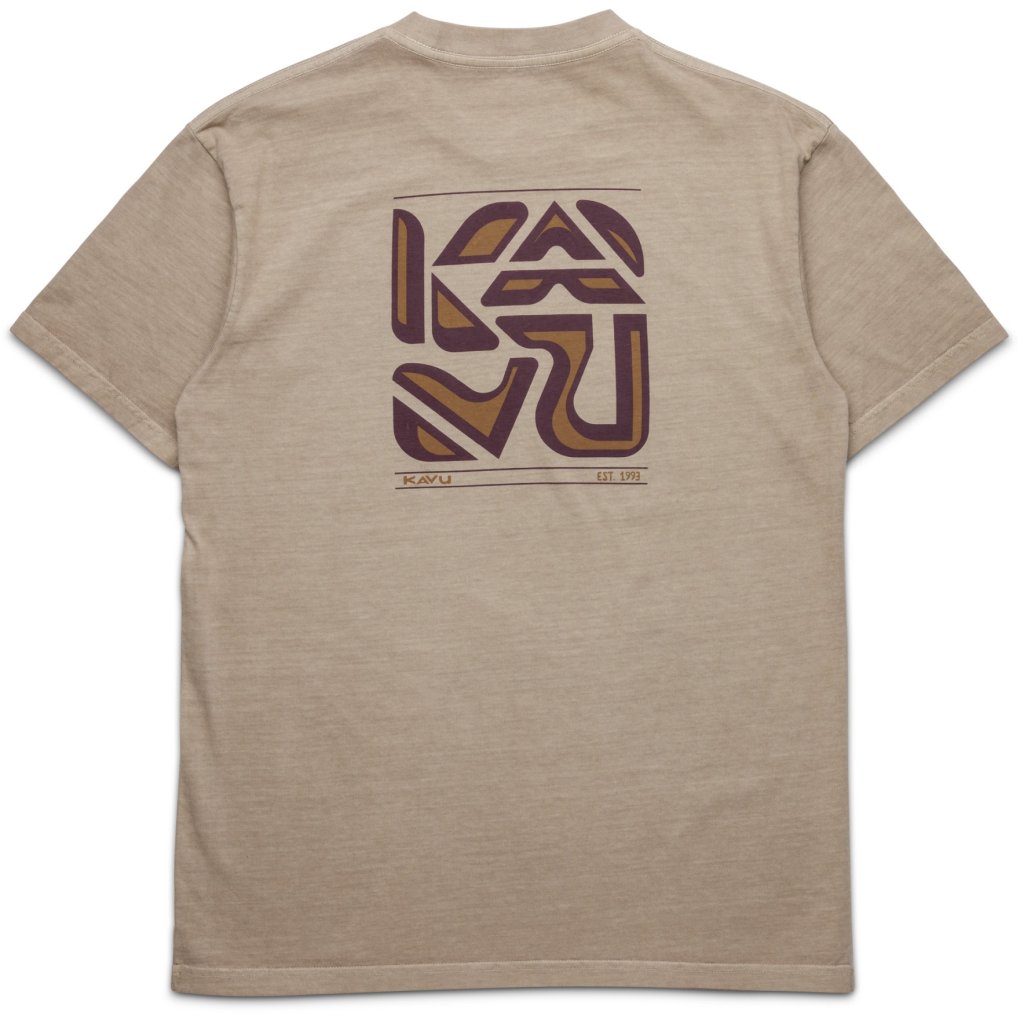 KAVU Cubed T-Shirt Men - Buff