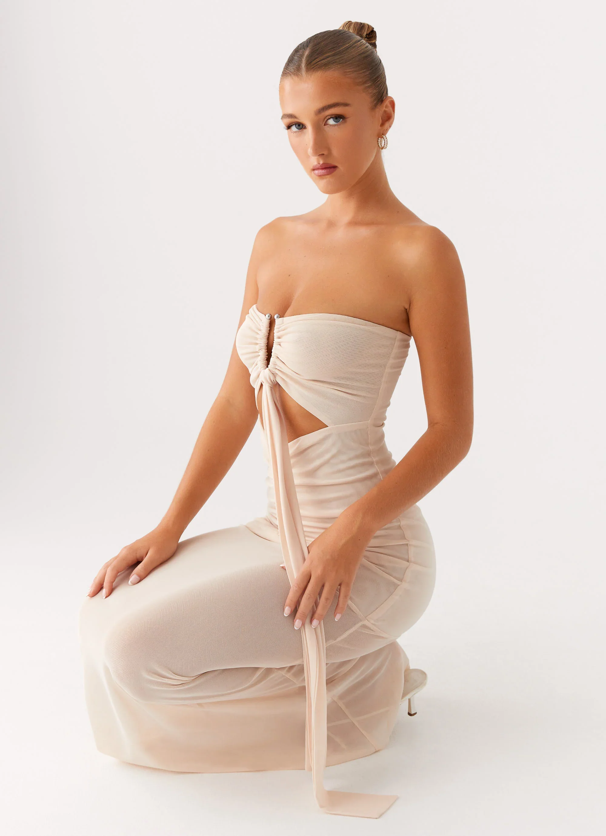 Lovie Maxi Dress - Beige