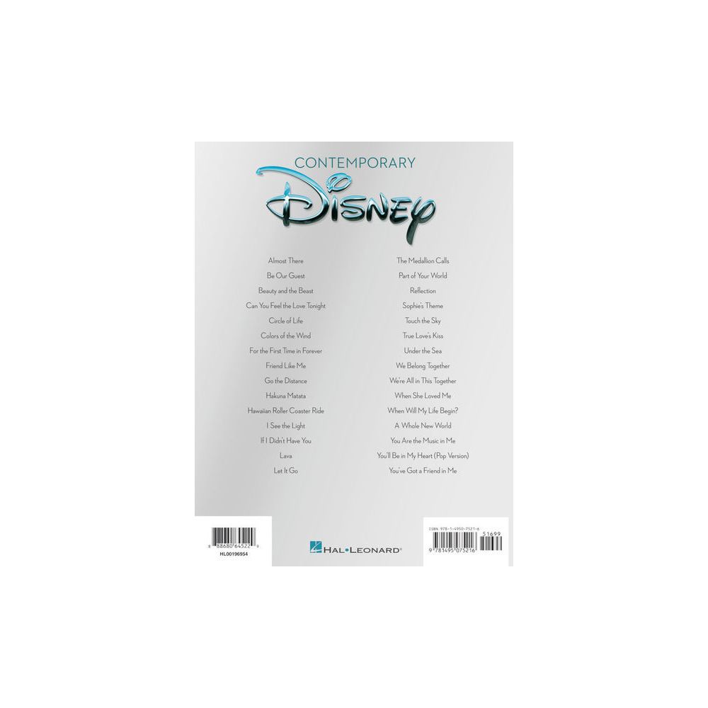 Hal Leonard Contemporary Disney Easy Guit – Thomann Ireland