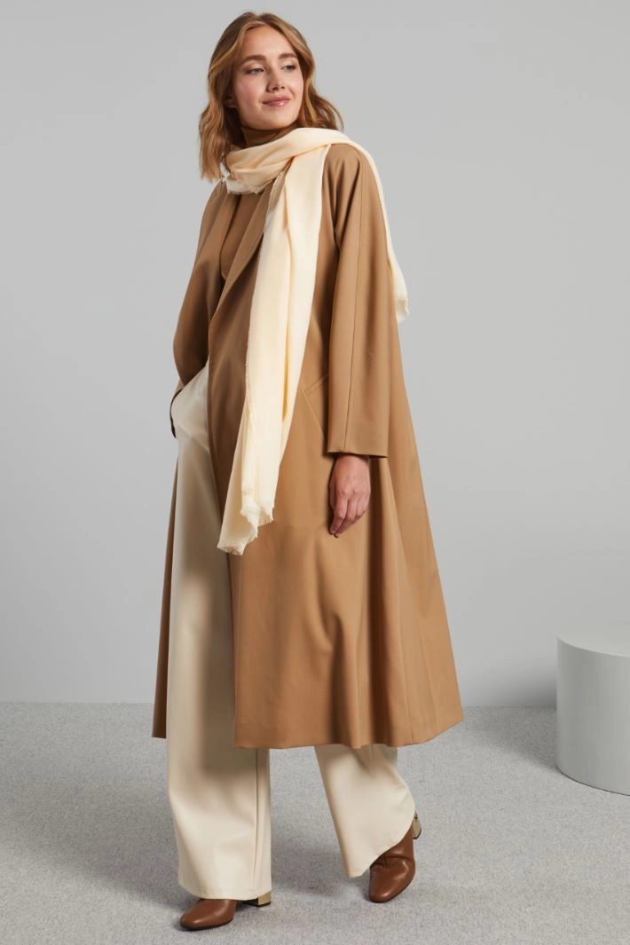 Natural fibre stole - LIGHT POWDER PINK