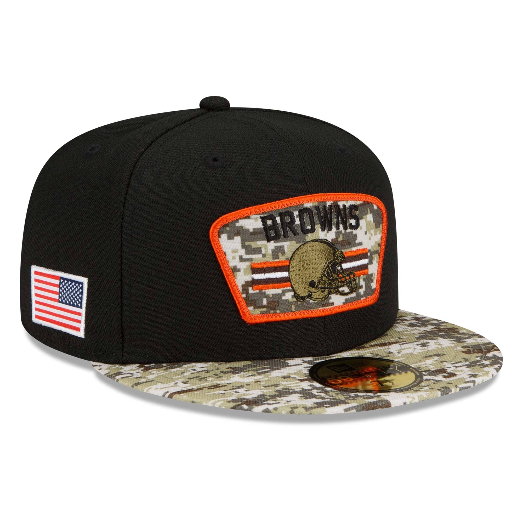 Cleveland Browns 2021 NFL On-Field Salute to Service New Era 59FIFTY Fitted Cap