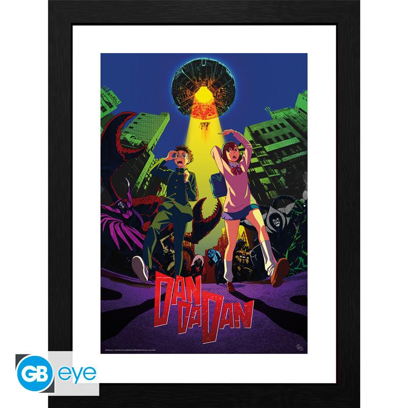 DAN DA DAN Framed print Cow abduction