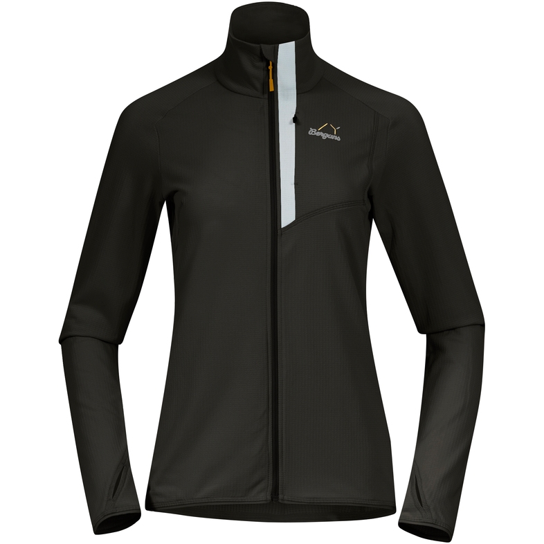 Bergans Y LightLine Essence Midlayer Jacket Women - dark shadow grey/pearl grey