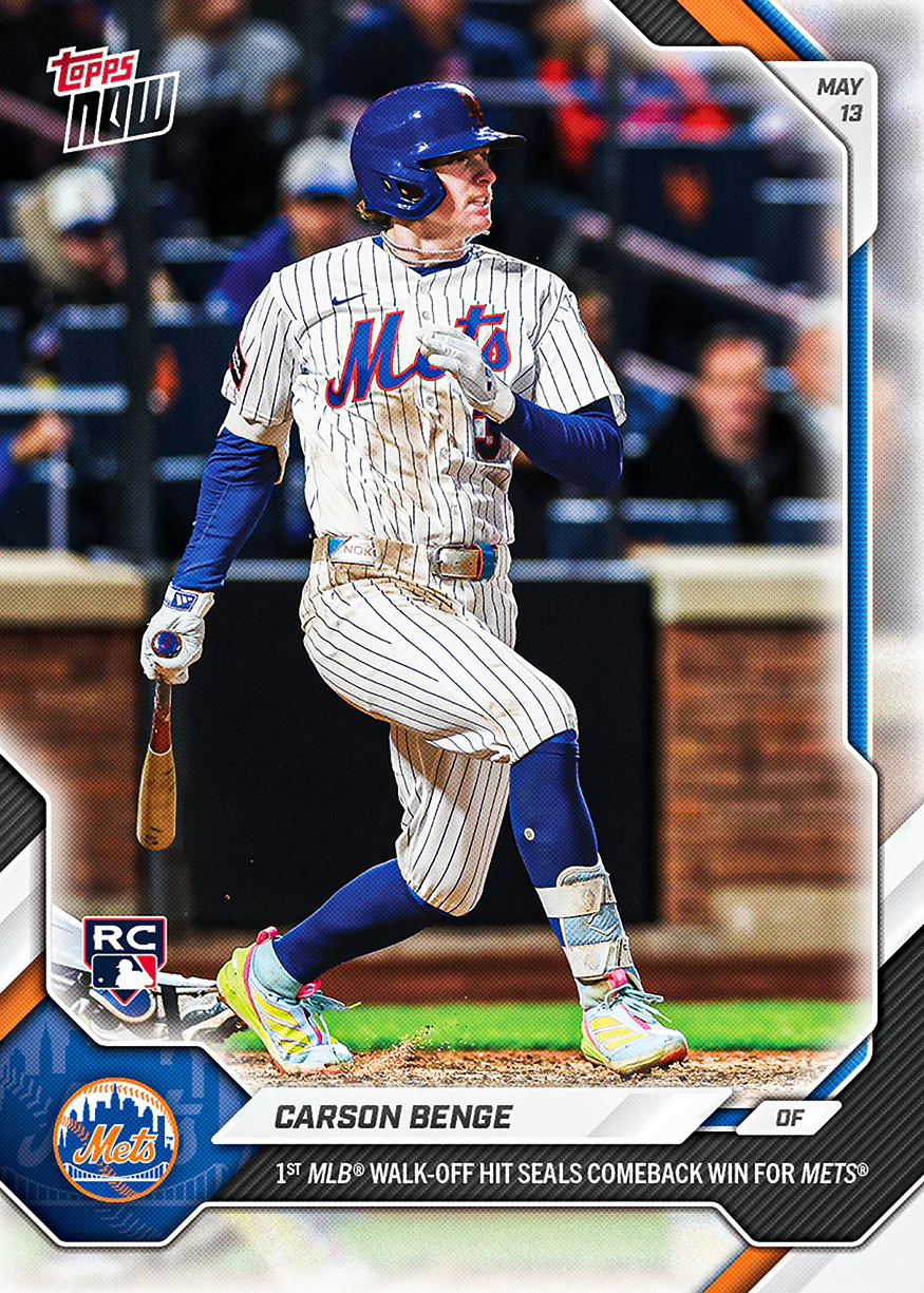 Carson Benge - 2026 MLB Topps NOW® - Card 198