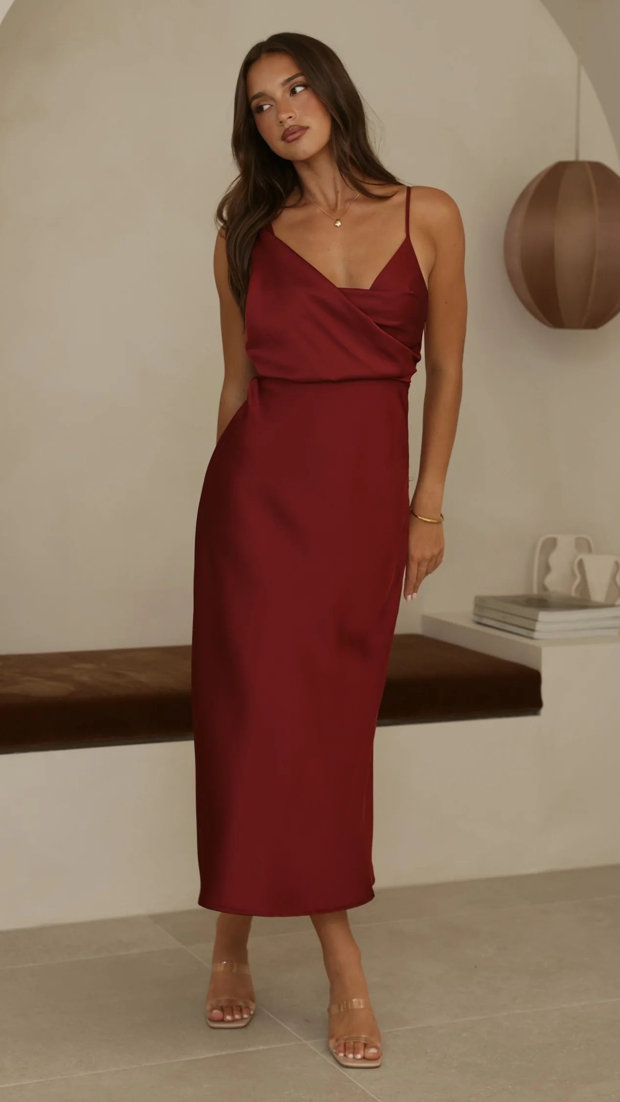 Audrey Maxi Dress - Wine