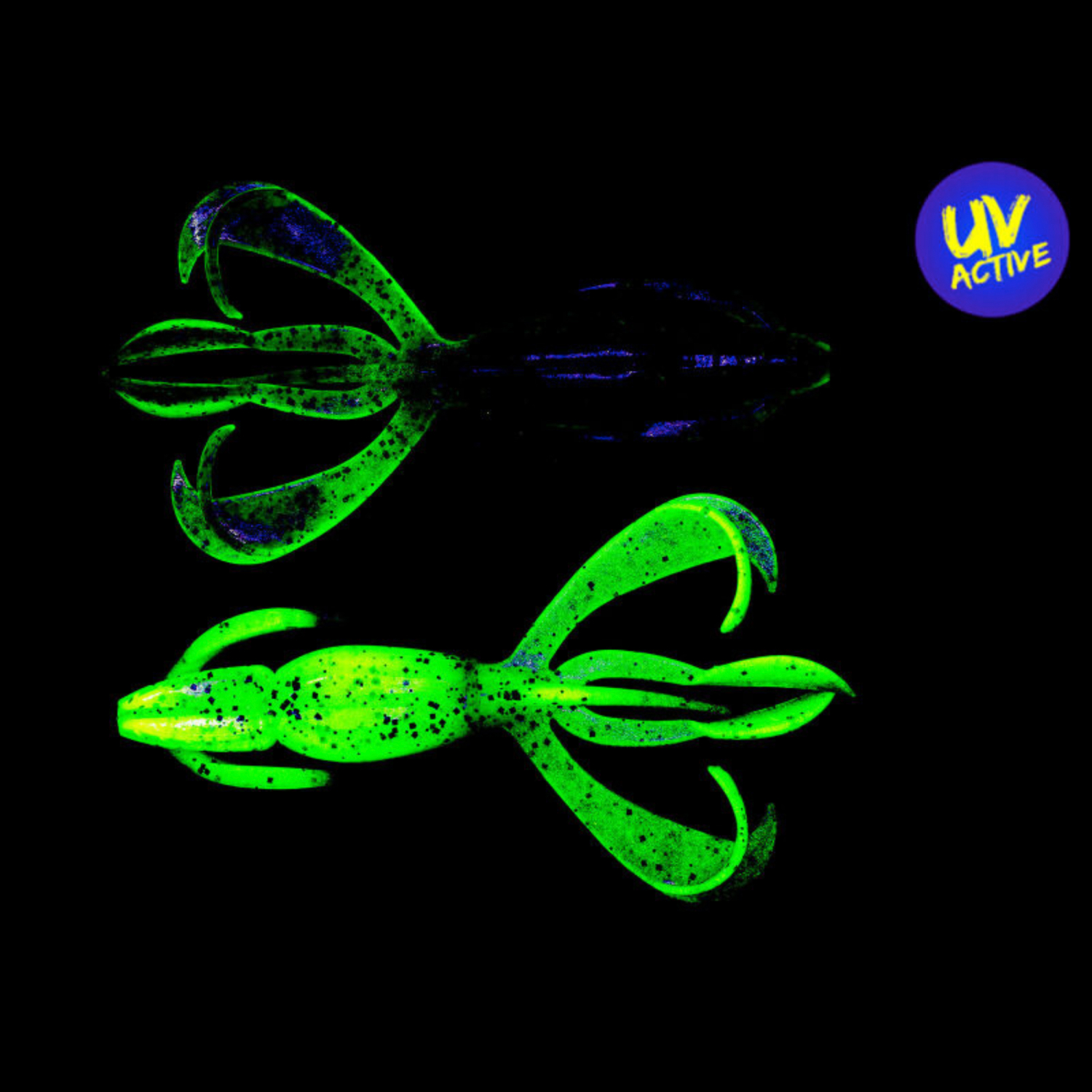 Keitech Crazy Flapper (Green Pumpkin \/ Chartreuse)