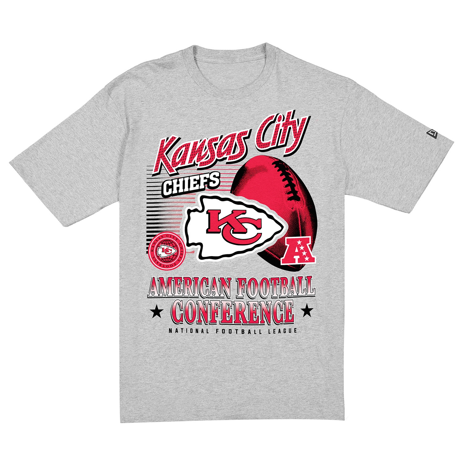 Kansas City Chiefs Sport Classics Oversized NFL T-Shirt Gray
