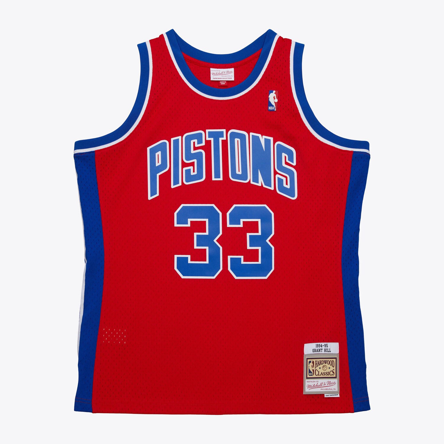 Grant Hill #33 Detroit Pistons 1994-95 Mitchell & Ness Swingman NBA Jersey Red