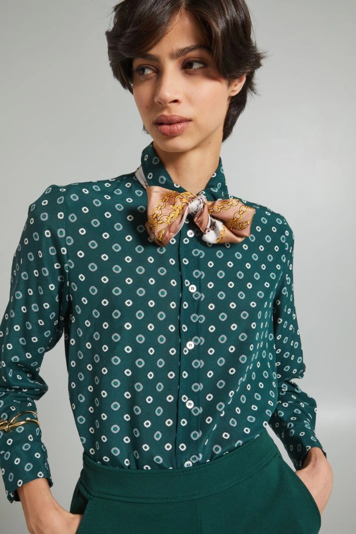 Twill foulard - BEIGE GREY