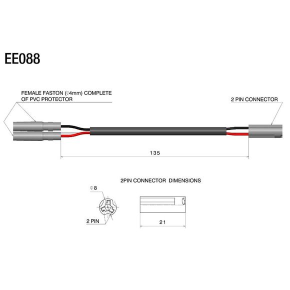 Rizoma resistance kit for Veloce L indicator and mirrorRef: RZ0155 / EE088H