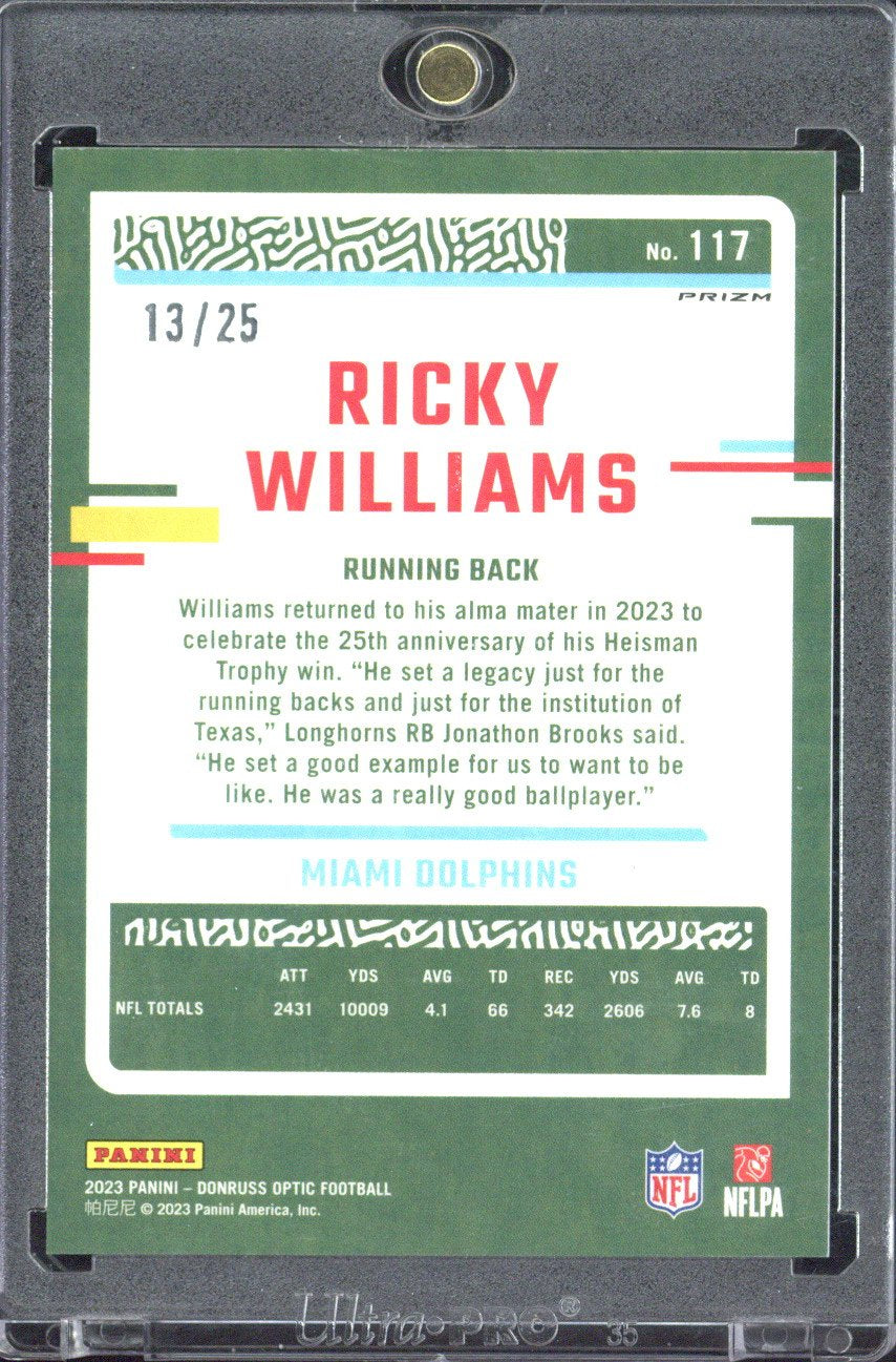 2023 Panini Donruss Optic Football Ricky Williams /25 #117