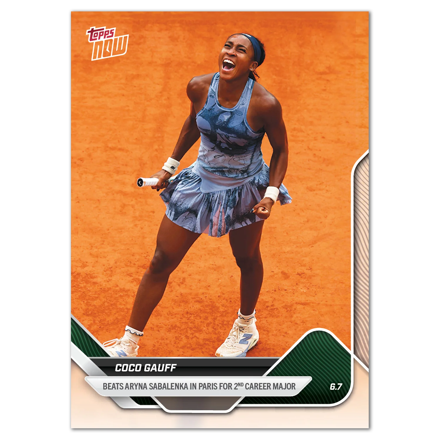 Coco Gauff - 2025 Tennis Topps NOW® - Card TCG1 - LOOK FOR AUTOS