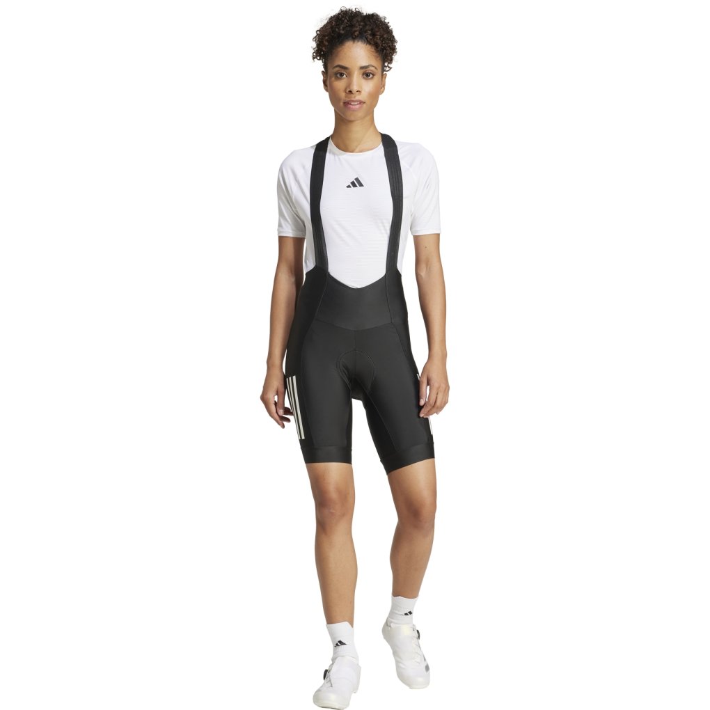 adidas Essential 3-Stripes Padded Bib Shorts Women - black JD9118