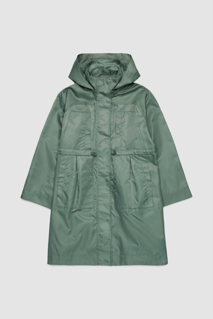 Parka with multiple pockets KID - GREEN