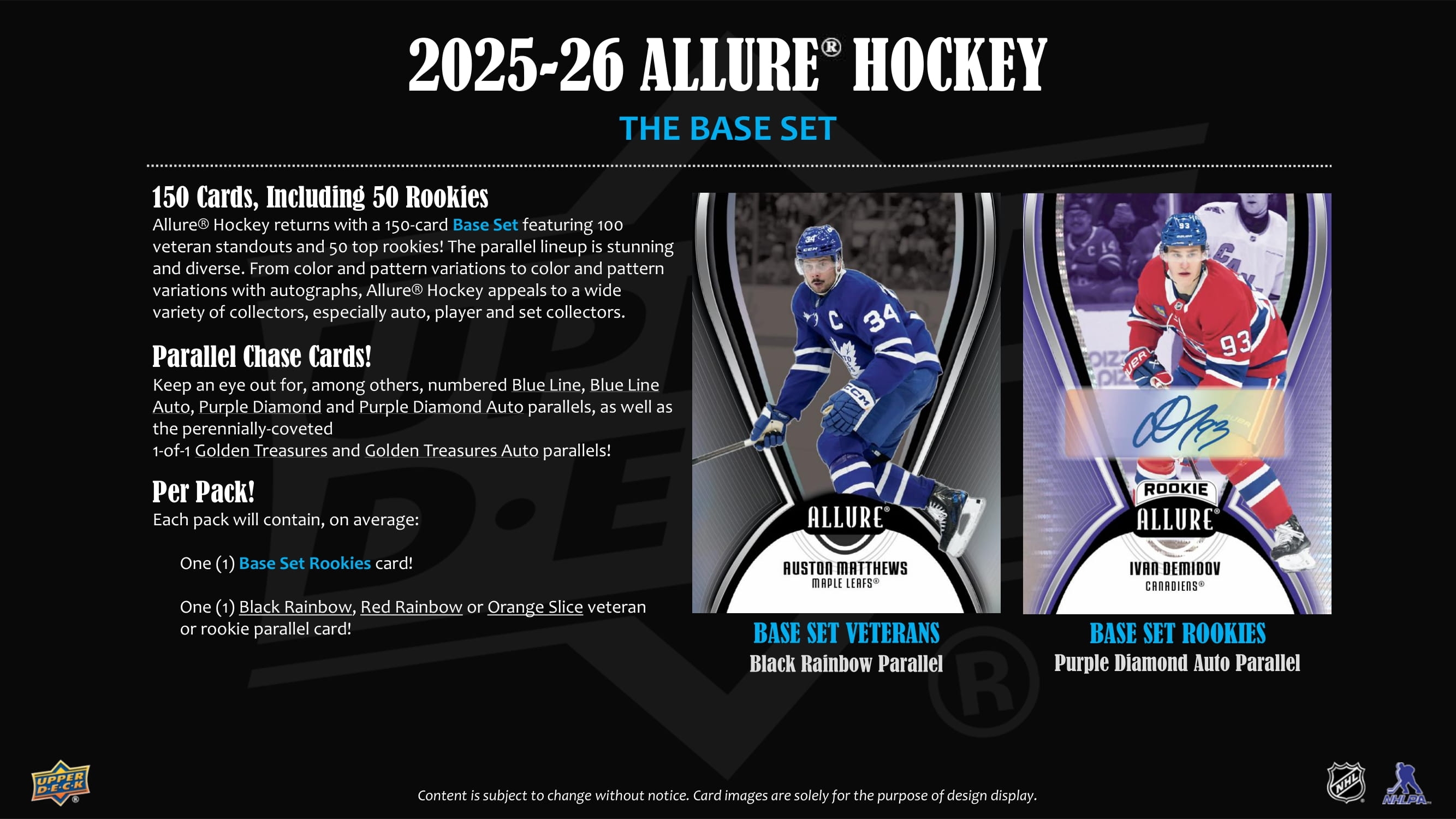 2025/26 Upper Deck Allure Hockey NHL Hobby Box