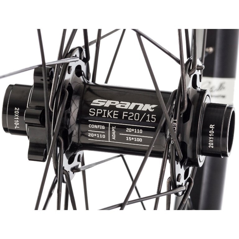Spank Spoon 32 - 27.5 Inch Front Wheel - 6-Bolt - 20x110mm - shotpeen black