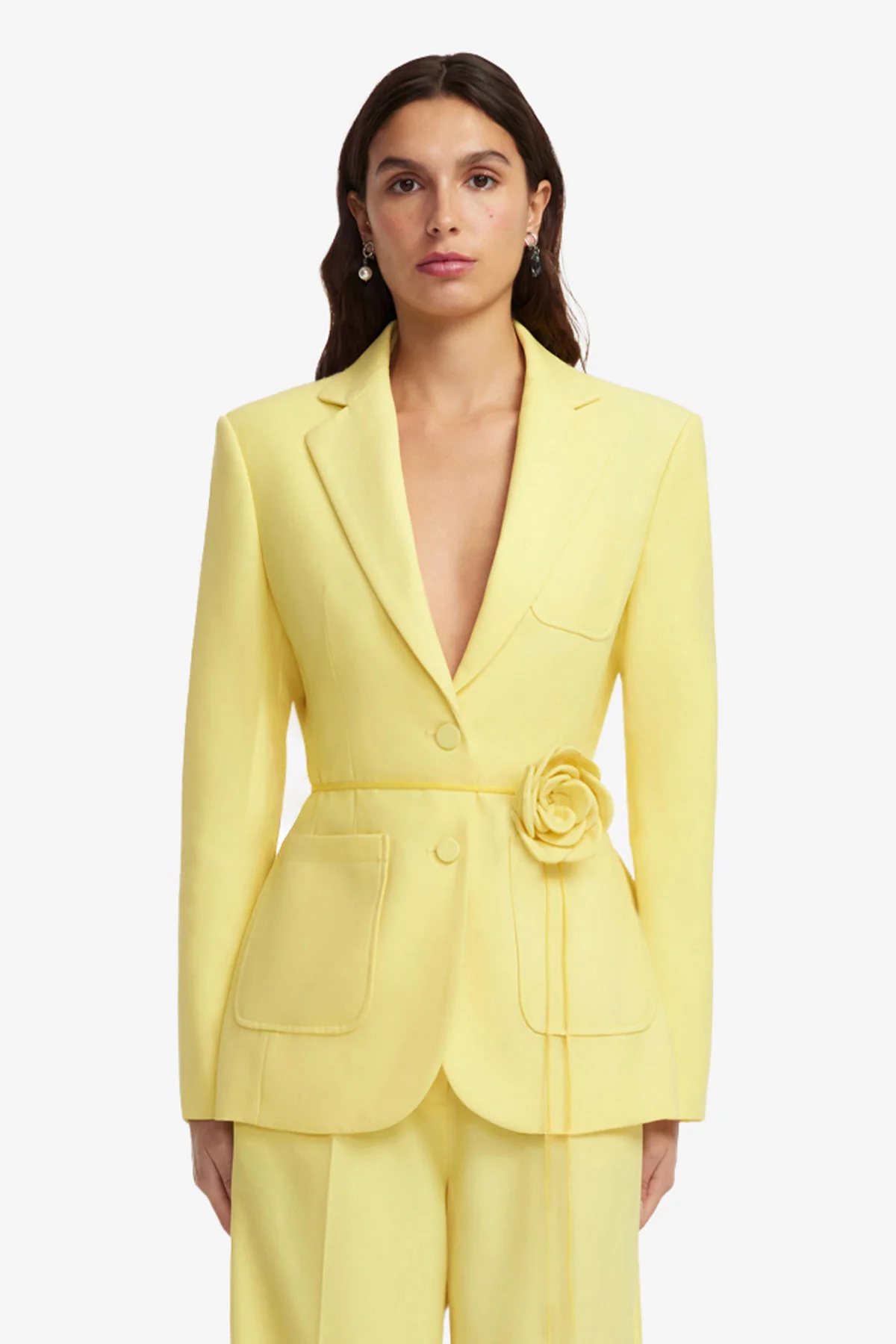 Vesper Fitted Blazer - Limoncello