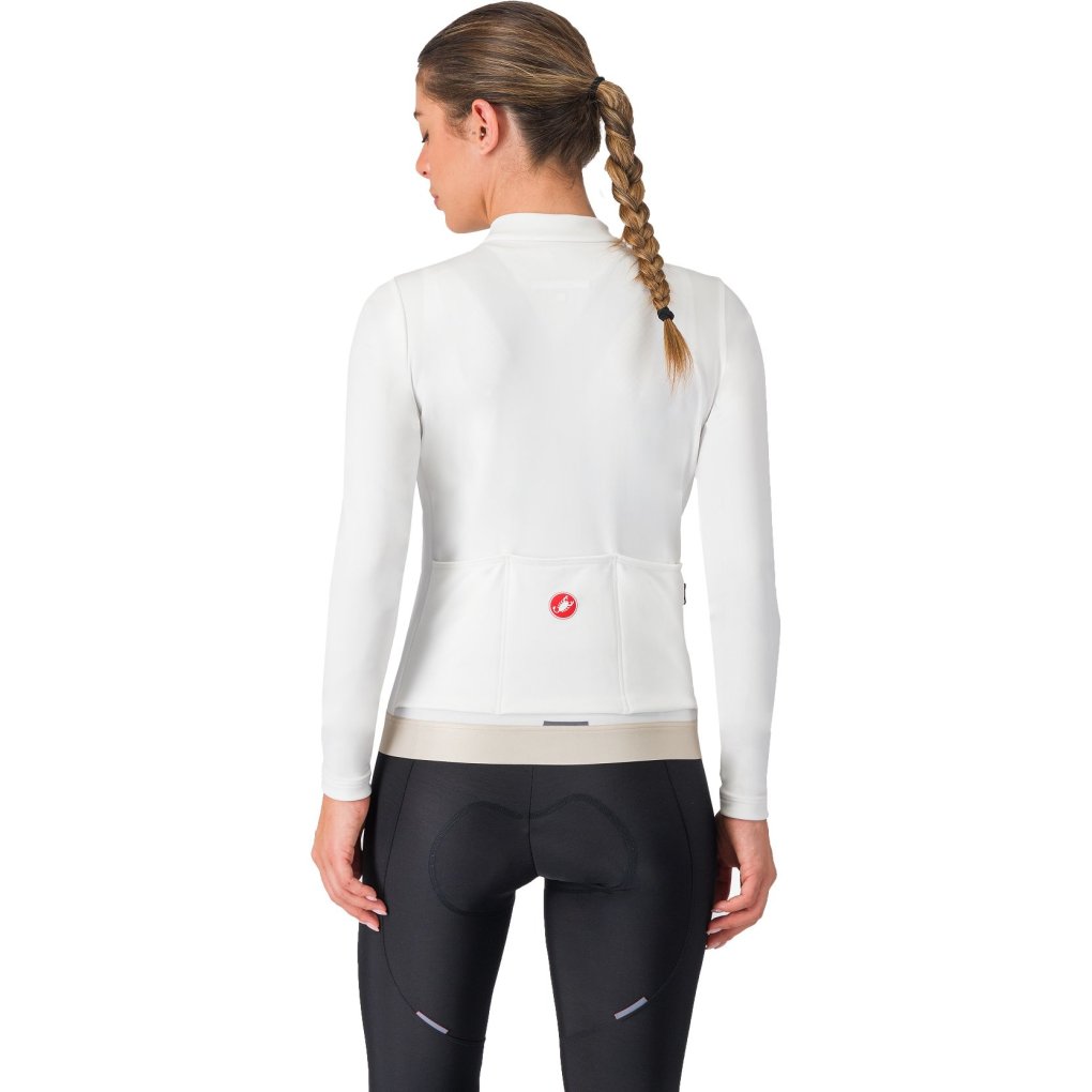 Castelli Espresso Thermal Jersey Women - ivory/silver moon 065