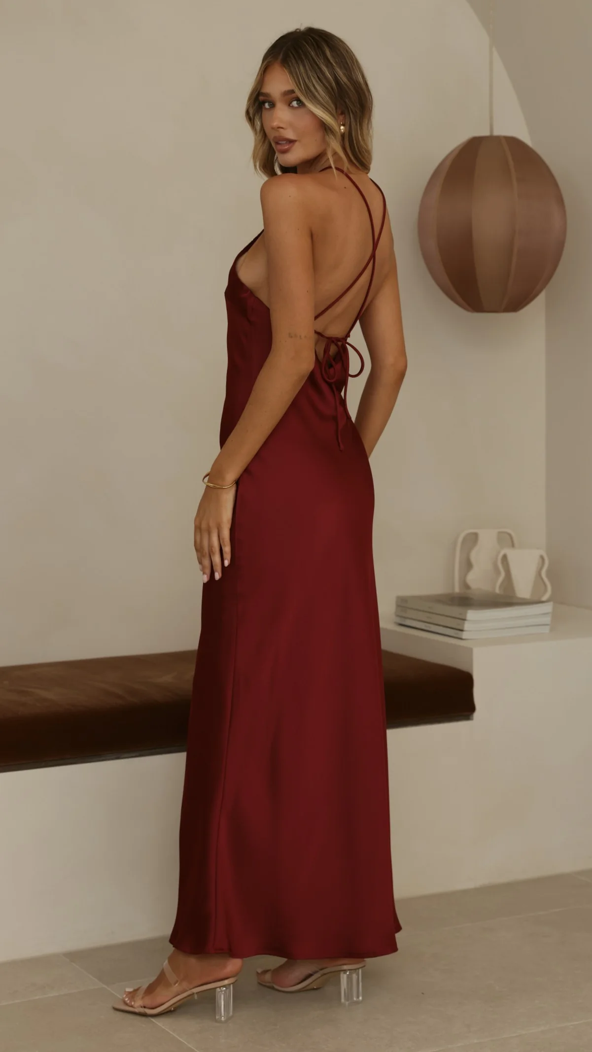 Chiara Maxi Dress - Wine