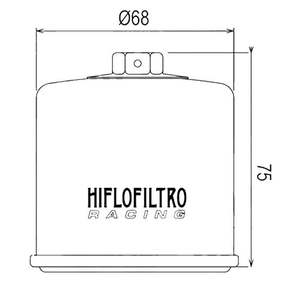 HifloFiltro HF138RC Racing Oil FilterRef: HF0709 / 07120433