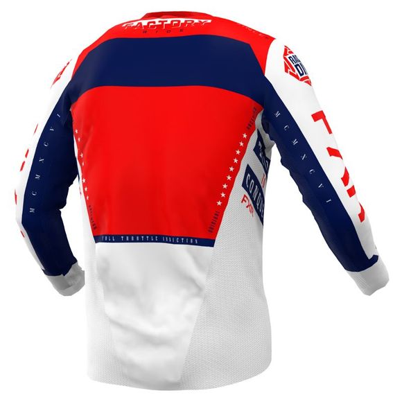 FXR PODIUM GLADIATOR WHITE/RED/NAVY 2022 cross jersey - Red / BlueRef: FXR0153